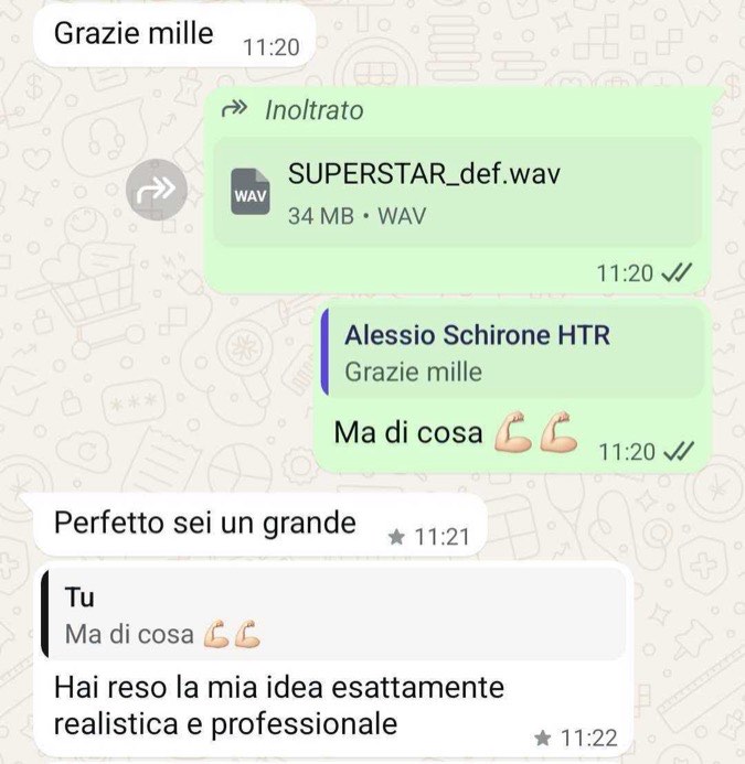 Feedback reale cliente HTR Studio